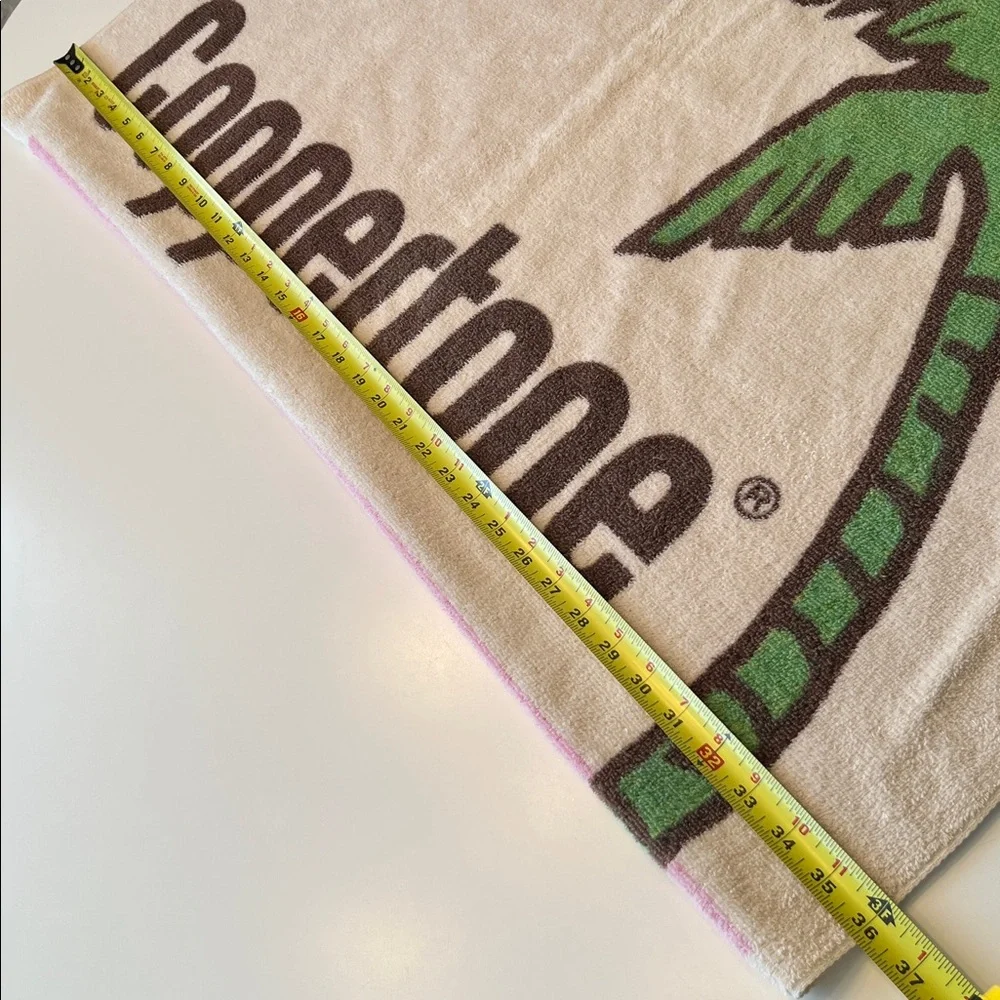 Vintage Coppertone Beach Towel Girl Dog Palm‎ Tree 36X62 Sunscreen Iconic USA